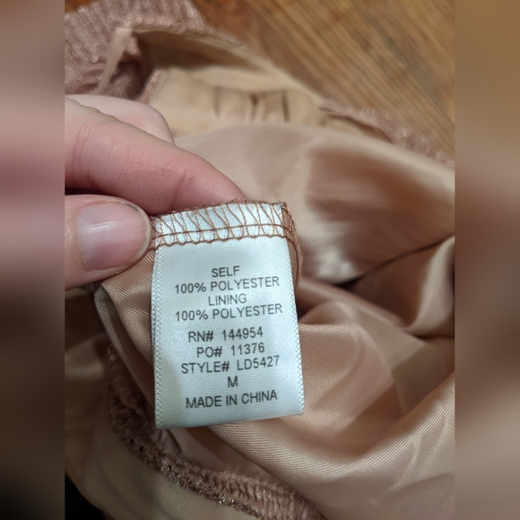 Luxxel glitter v neck prom/special event dress - Picture 5 of 5